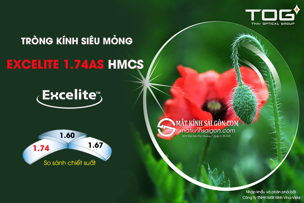 TRÒNG KÍNH EXCELITE 1.74AS HMCS